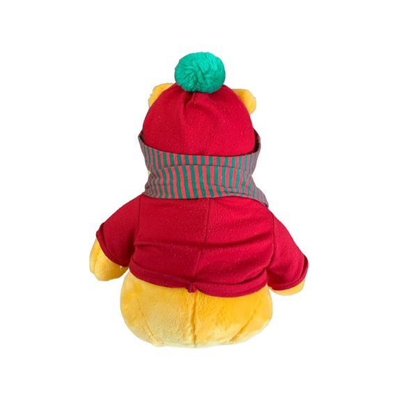 Mattel Winnie The Pooh Plush Stuffed Animal Toy Doll 13 in Tall Seated Red Shirt - Picture 4 of 6